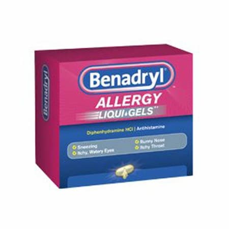 Benadryl Allergy Relief 25 mg Strength Capsule, 24PK 00501200124